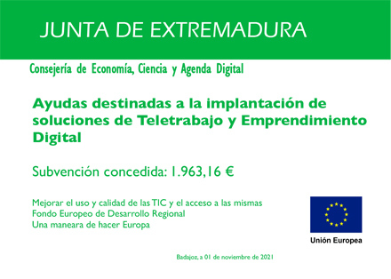 Ayudas destinadas a la implantación de soluciones de Teletrabajo y Emprendimiento Digital